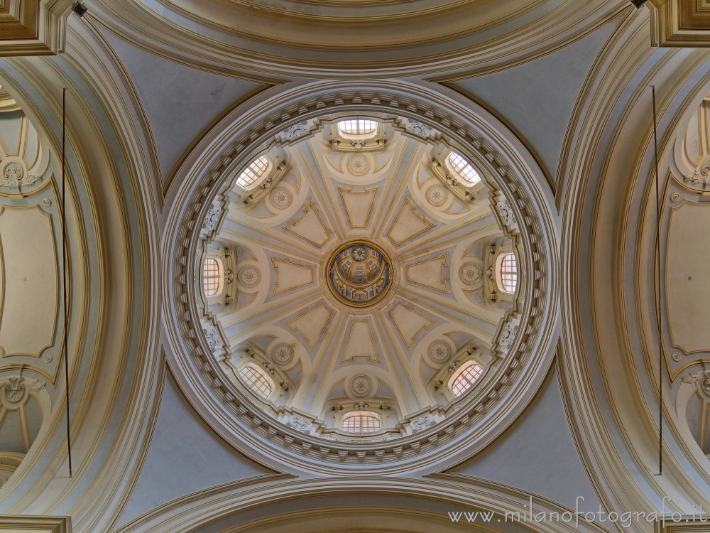 Graglia (Biella, Italy) - Interior of the dome of the church of the Sanctuary of the Virgin of Loreto